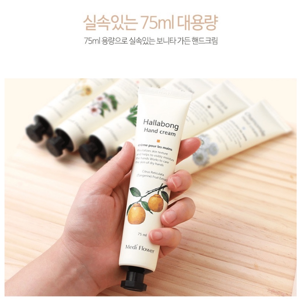 Kem Dưỡng Ẩm cho Tay Bonita Garden Hand Cream MediFlower Hàn Quốc 75ml