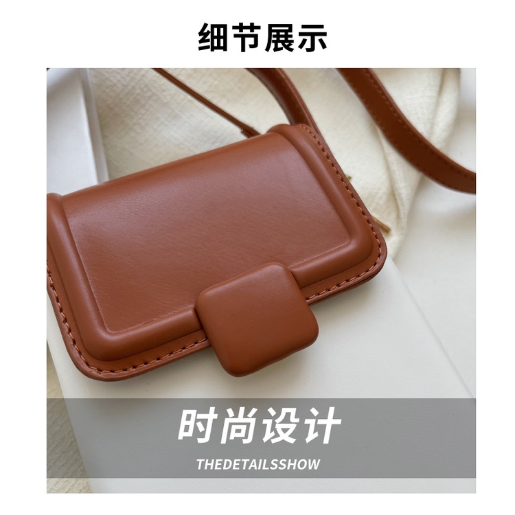 Túi Da JASMIN NOIR PU Đeo Chéo Đính Đinh Tán Thời Trang Cho Nữ