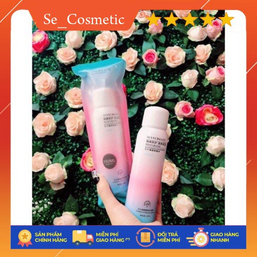 Xịt chống nắng mayCreata 150ml, trắng da, nâng tone- xit chong nang secosmetic | BigBuy360 - bigbuy360.vn