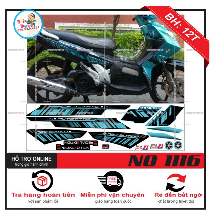 TEM XE NOUVO 3 2008 MẪU ZIN -- SHIN DECAL 2