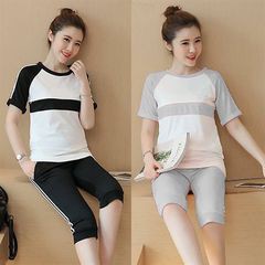 Quần legging kẻ sọc dọc cho bà bầu