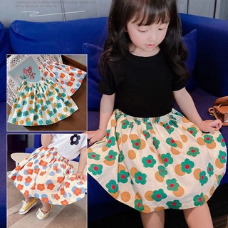 Chân Váy Ngắn Xếp Ly In Họa Tiết Hoa Dễ Thương Thời Trang Mùa Hè Cho Bé Gái