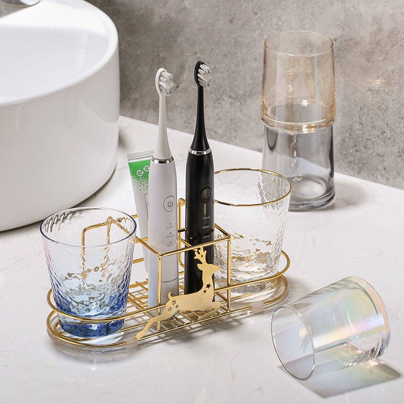 kệ lò vi sóngđời Giá đỡ cốc đựng bàn chải đánh răng đơn giản | BigBuy360 - bigbuy360.vn