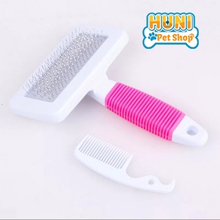 Lược chải lông cho chó mèo - lược chải tơi lông lấy lông rối 16cm -  Đồ thú cưng Huni Petshop