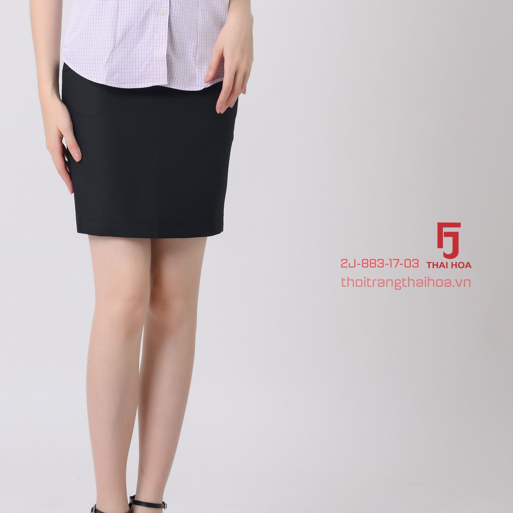 Chân váy dài công sở nữ Thái Hòa, màu Đen, dáng ôm, vải nhẹ, độ bền màu cao 2J883-17-01 | BigBuy360 - bigbuy360.vn