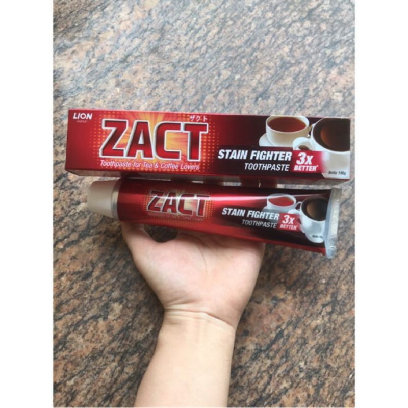 KEM ĐÁNH RĂNG ZACT LION - Stain Fighter 190g