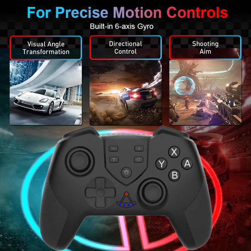 Tay cầm chơi game bluetooth không dây Nintendo Switch Pro mới