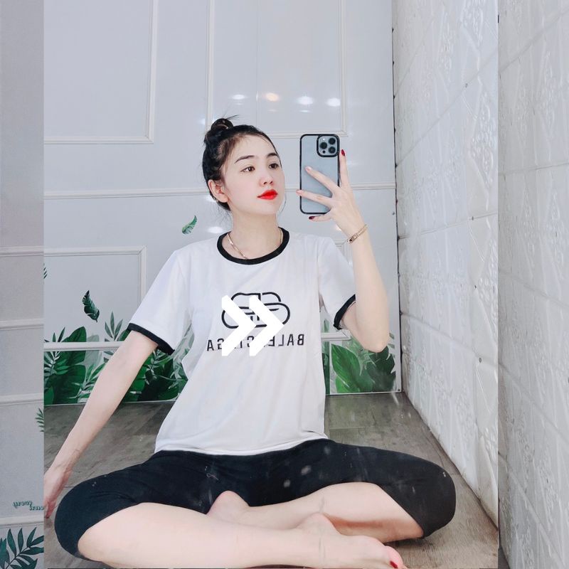 Đồ Bộ Mặc Nhà Nữ Bigsize Thể Thao Mùa Hè Quần Lửng Đẹp Dễ Thương Đi Chơi Ngủ Trung Niên Thun Cotton Cute Bd05 Eshop