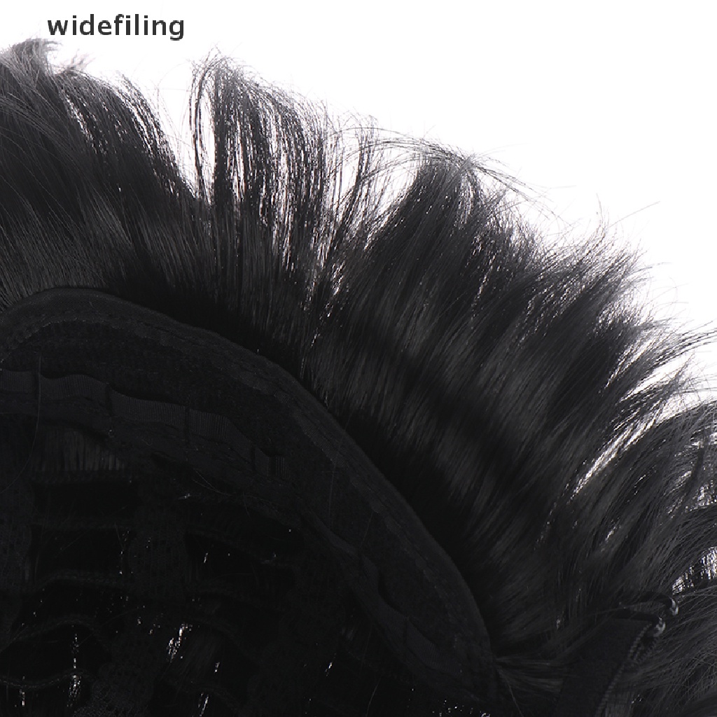 Tóc Giả Dabi Xoăn Rộng Màu Đen Hóa Trang Nhân Vật Hoạt Hình