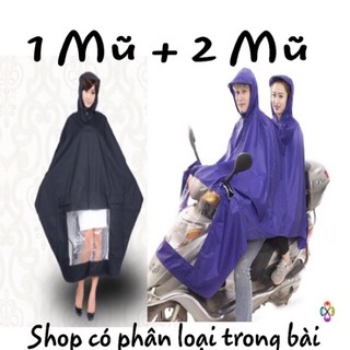 Áo mưa vải dù 1-2 đầu