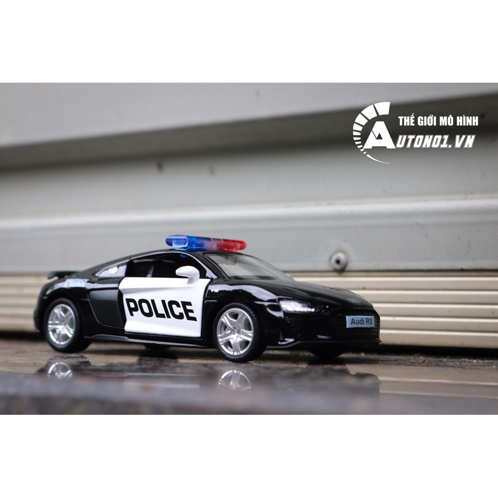 MÔ HÌNH XE AUDI R8 POLICE 1:36 SCALE MODEL 7161