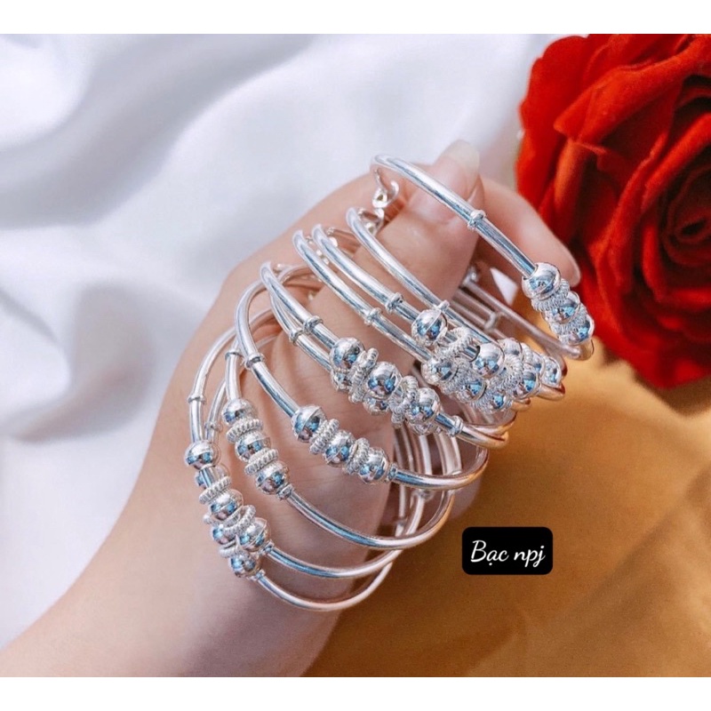 Lắc tay cho bé , Vòng tay khắc theo yêu cầu, Bạc BNP