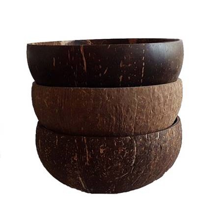 Bát Gáo Dừa bóng đen và Thìa Gỗ Tự nhiên ||Cocodecor XƯỞNG SX