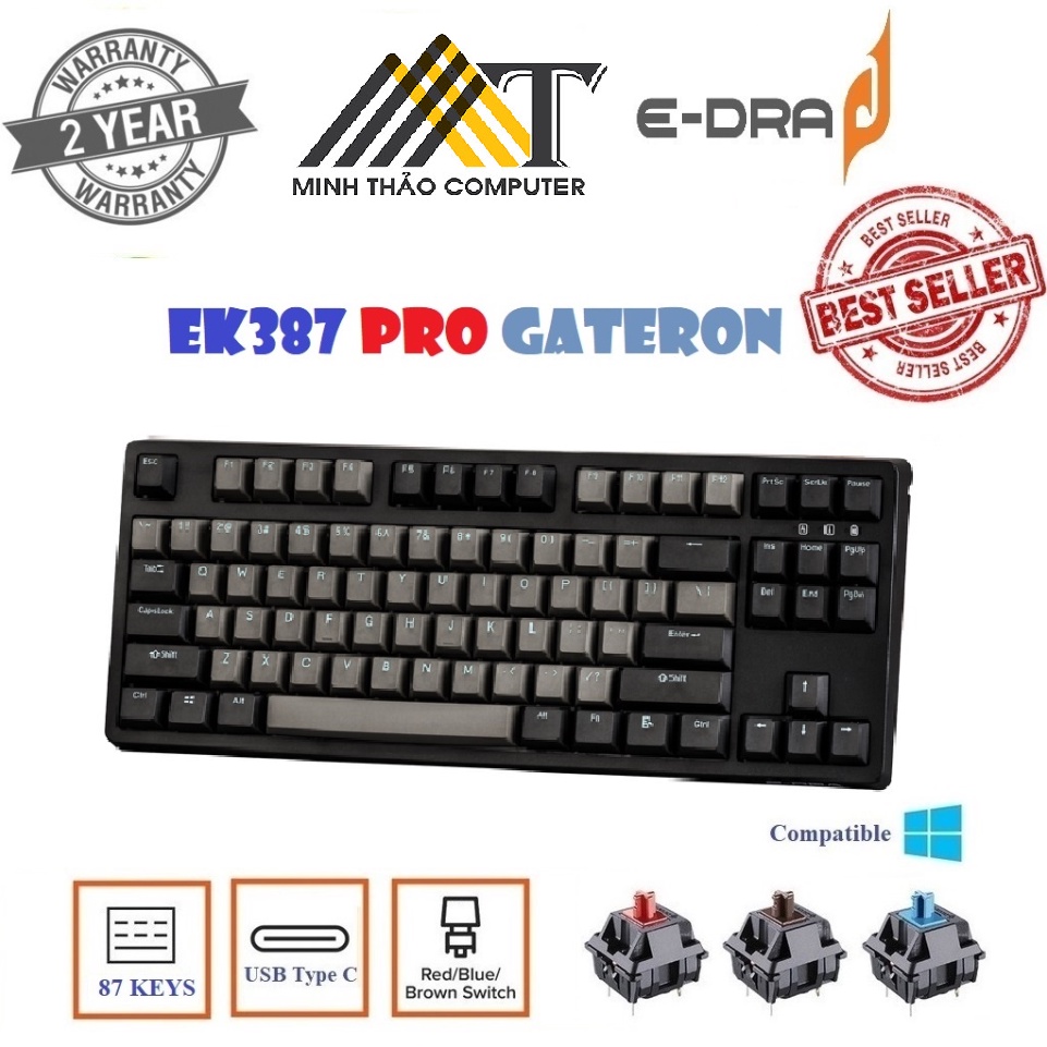 Bàn phím EDRA EK387 pro