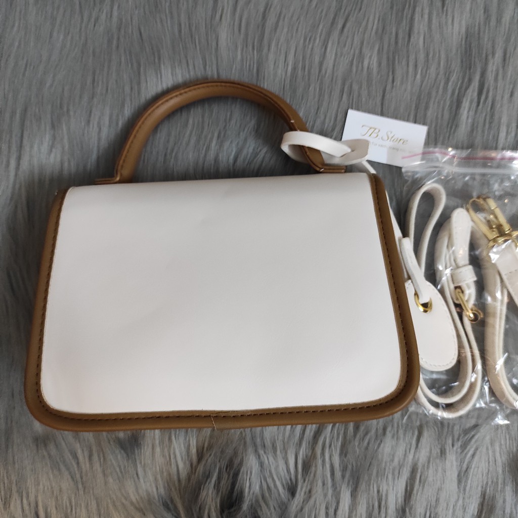 Túi xách đeo chéo quai cao phối viền - Hàng loại 1 - TB.Store DC273