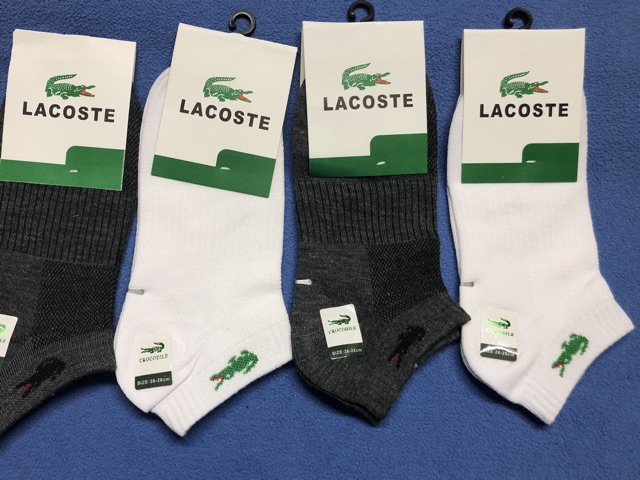 COMBO 5 ĐÔI TẤT NAM LACOSTE CỔ NGẮN