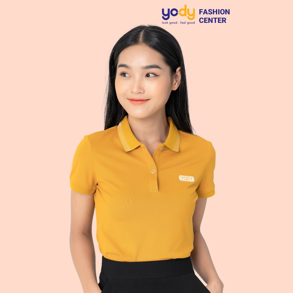 Áo thun polo nữ YODY áo phông nữ chất liệu cotton cao cấp yody fashion APN3340