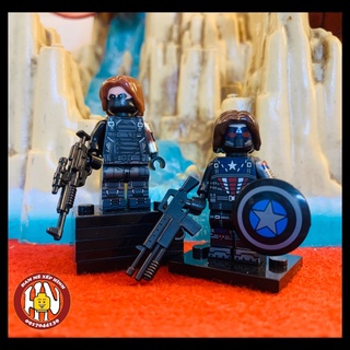 Đồ chơi xếp hình - Lắp ráp nhân vật - The Winter Soldier - Chiến binh mùa đông - bucky - Ảnh thật !