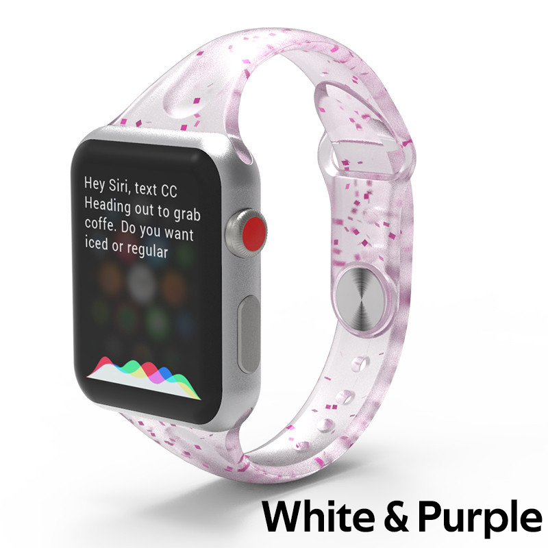 Dây Đeo Silicone Cho Đồng Hồ Apple Watch 40mm 44mm 38mm 42mm Series 3 Se 4 5 6