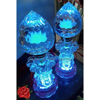 Bộ Đèn Thờ Đào Pha Lê Cao Cấp Cao PL407Đ