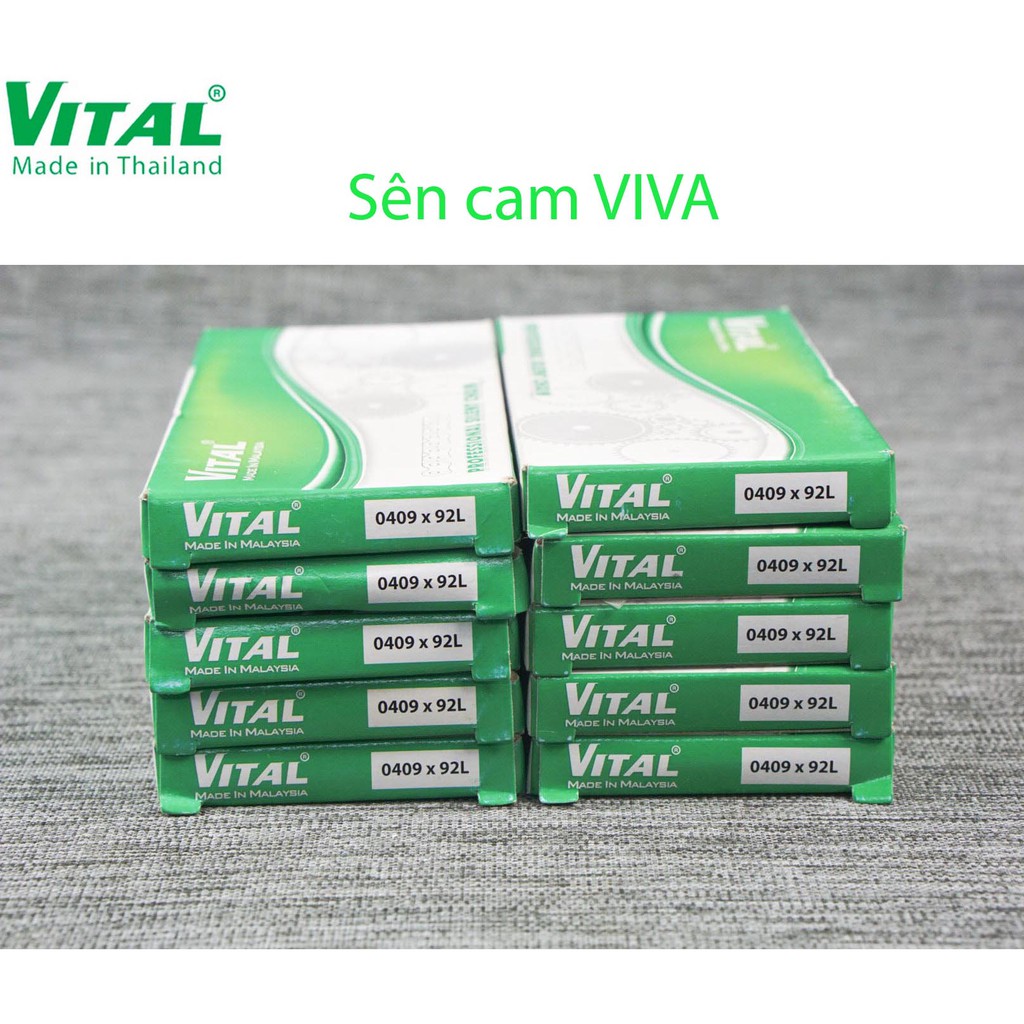 Sên cam VITAL cho SUZUKI VIVA - dài 92 mắc 0409 (0434) - Xích cam xe máy, nhập khẩu Malaysia