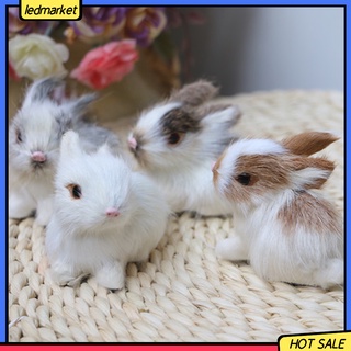 (Ledmarket) Đồ chơi thú bông hình thỏ con giống y như thật dễ thương dùng để trang trí