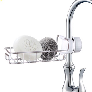 Giỏ inox gắn vòi rửa bát tiện lợi - không rỉ / giá treo vòi inox đựng đồ , giẻ rửa chén bát