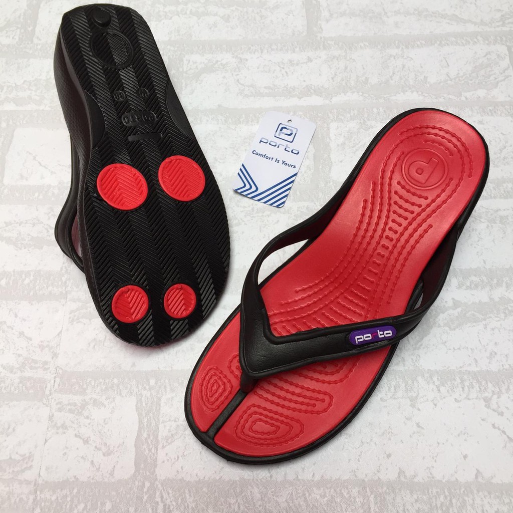 Porto Sandal Cao Su Xỏ Ngón Đế Xuồng Cao 5cm