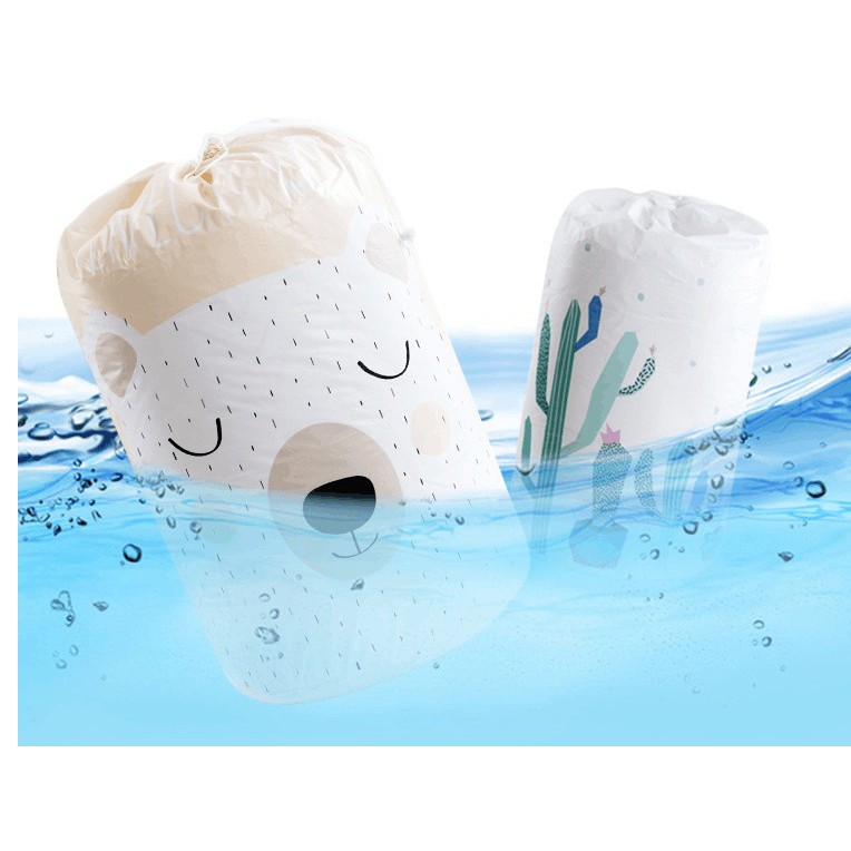 Túi đựng quần áo du lịch gấp gọn cỡ lớn có dây rút kích thước 82x43cm
