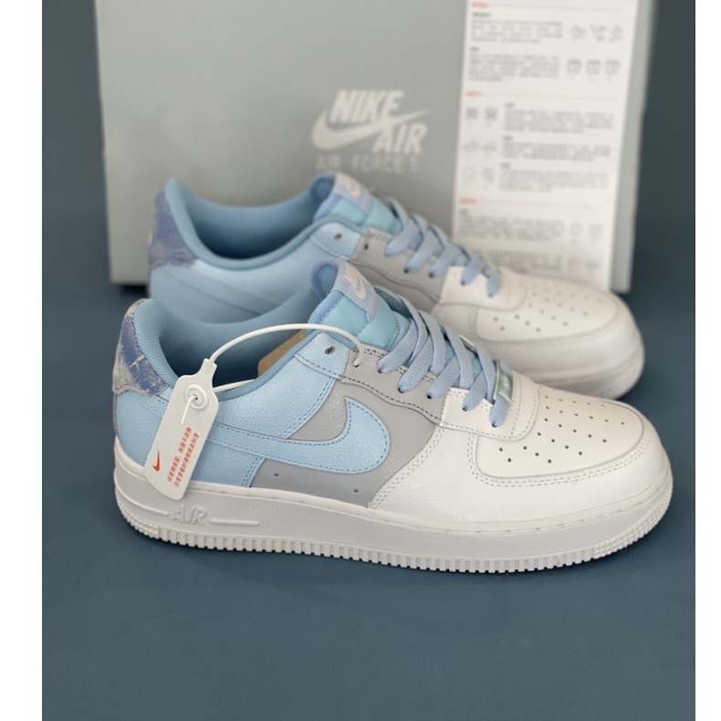 [More&amp;More] Giày Sneaker AF1 custom Blue Tiedye chất lượng nguyên bản MSN2771