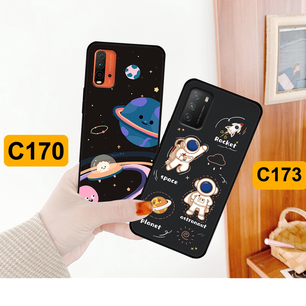 Ốp Xiaomi Redmi 9T - Poco M3 in hình astronaut, phi hành gia vũ trụ hottrend, độc đáo, cá tính.