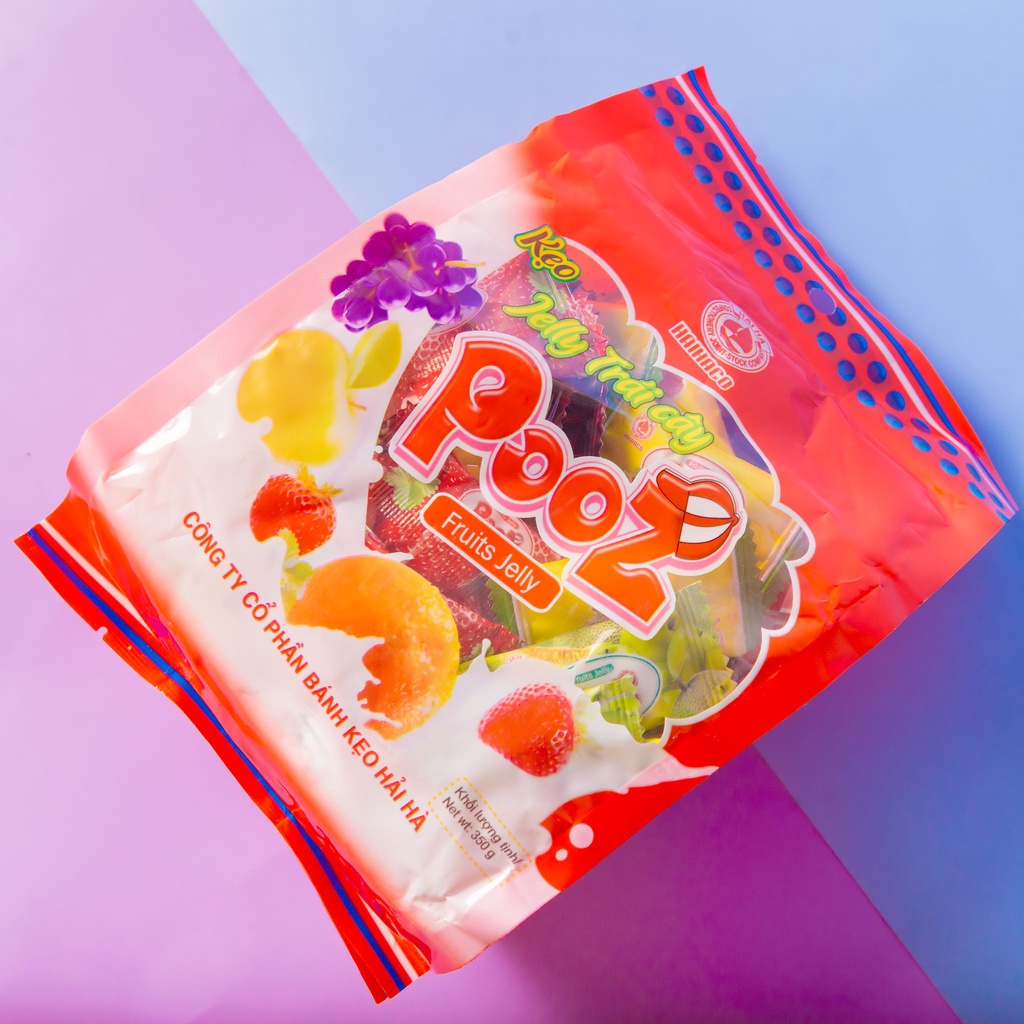 Kẹo Jelly Pooz HẢI HÀ Hương Trái Cây Tổng Hợp ( Túi: 350g)