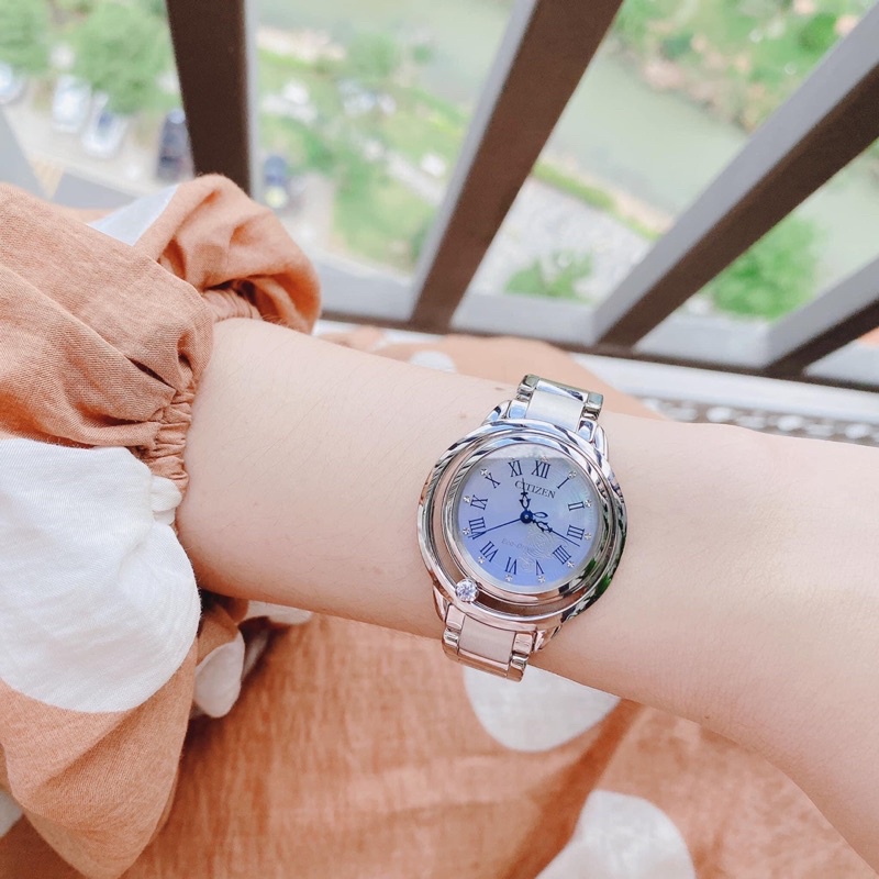 ĐỒNG HỒ NỮ CHÍNH HÃNG Citizen EW5510-53N Eco Drive Diamond
