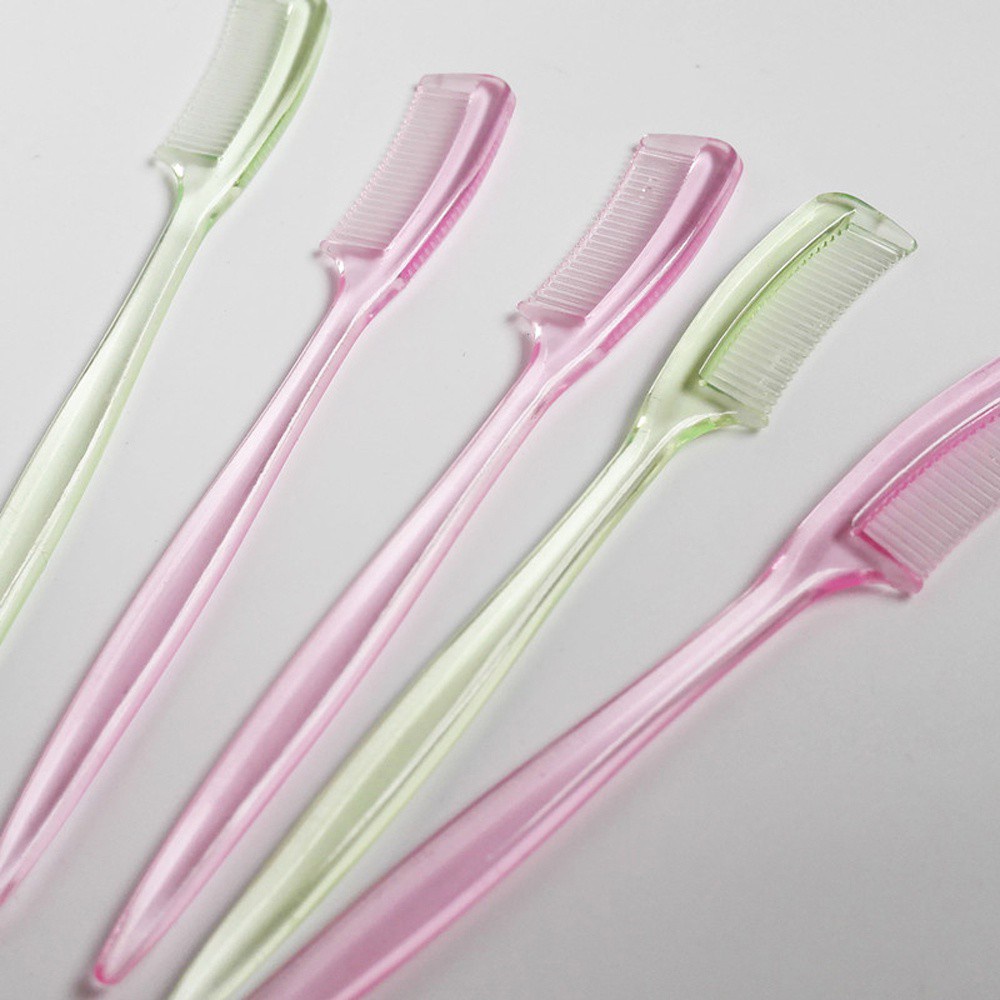 [Hàng mới về] Lược Chải Lông Mi Lông Mày Bằng Nhựa Trang Điểm Nhỏ Gọn Tiện Lợi Cho Nữ