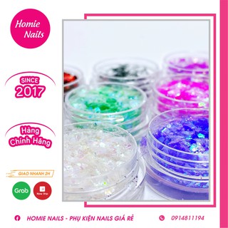 Xà cừ giấy trang trí móng, ẩn gel 12 màu