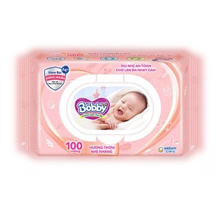 Khăn ướt Bobby gói 100 tờ