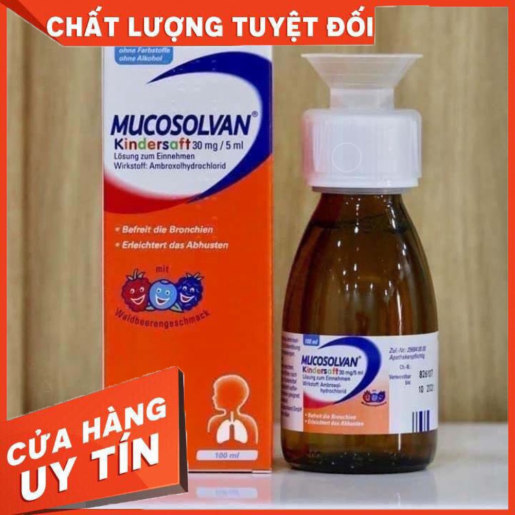 Siro ho và tiêu đờm tan nhầy Mucosolvan Đức 100ml