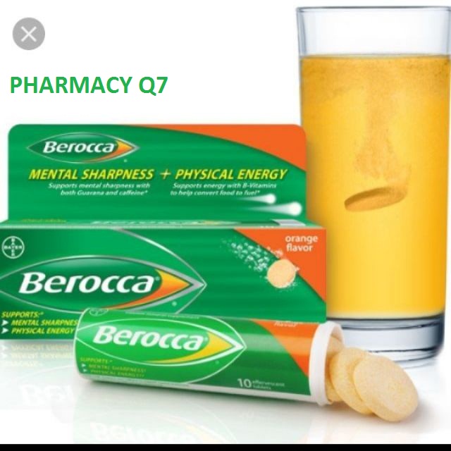 Hỏa tôc SLL HỘP 1 TUÝP 10 VIÊN SỦI BEROCCA BEROCA BAYER SHOP PHARMACY Q7