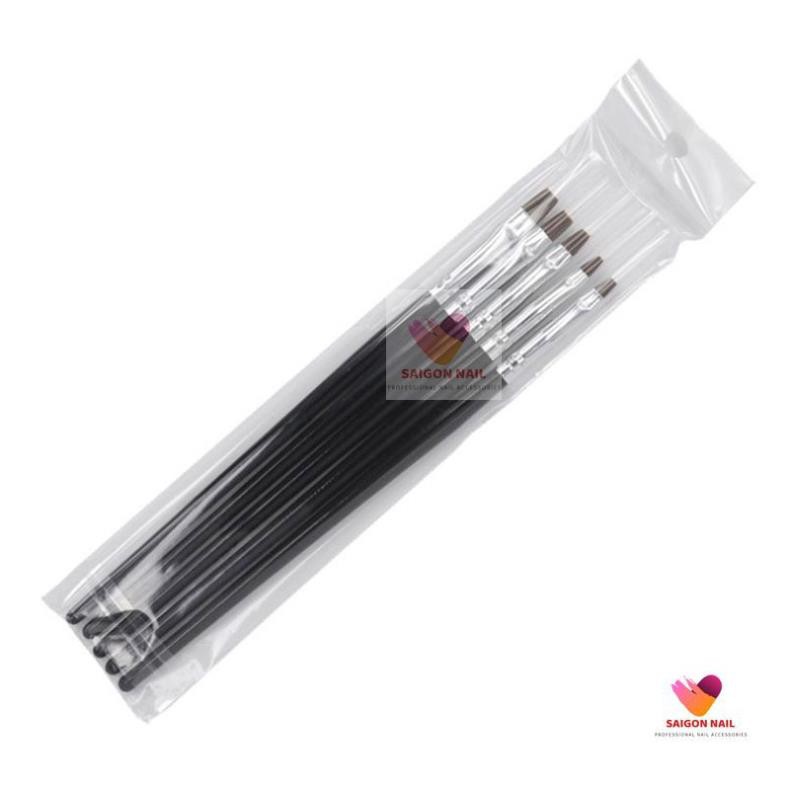 Bộ 5 cọ đắp gel, làm móng đầu bằng