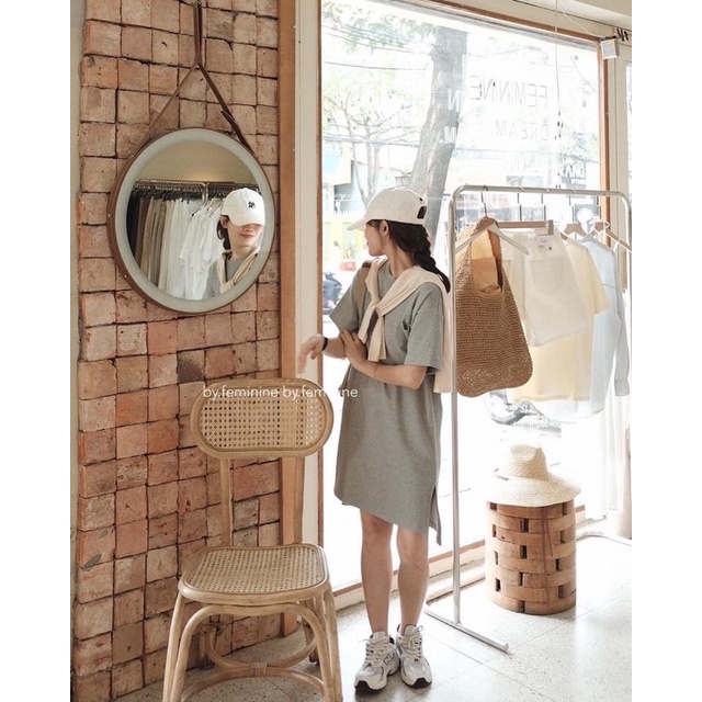 Đầm suông thun gân dày dặn cực đẹp