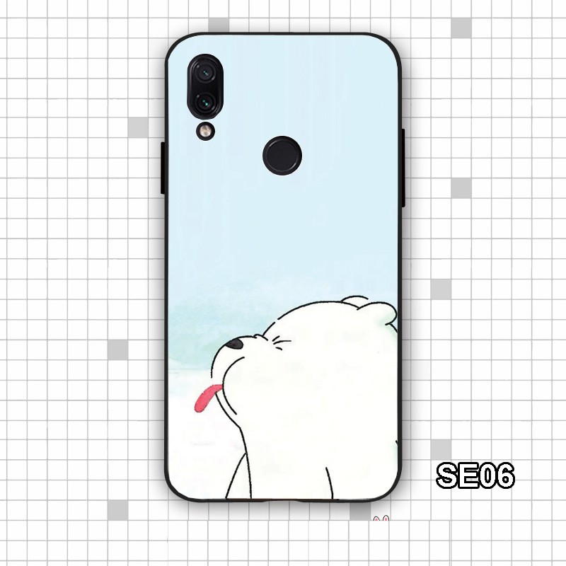 Ốp lưng Xiaomi Redmi Note 7 - Redmi 7 in hinh We Bare Bears đáng yêu