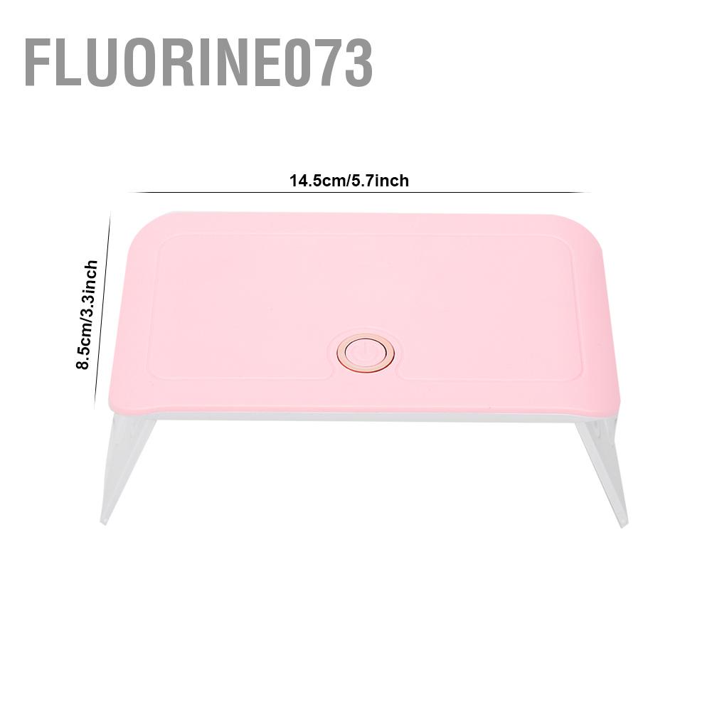 [Hàng Sẵn] 24W di động có thể gập lại USB LED UV Đèn làm móng Gel sơn tay Máy sấy vẽ 【Fluorine073】