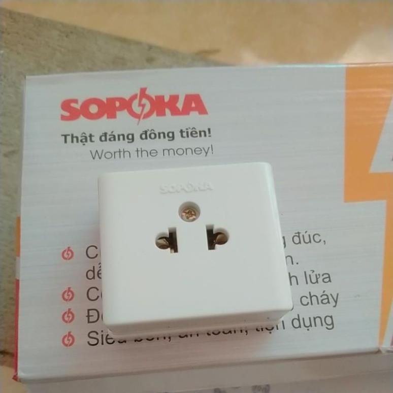 Ổ Cắm Nổi Đơn 1/ Ổ Cắm Chống Cháy SOPOKA