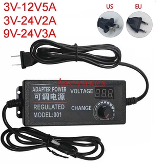 Ac Có Thể Điều Chỉnh Adapter DC 3V 4V 4.5V 5V 6V 7V 7.5V 8V 9V 10V 12V 13.5V 14V 15V 16V 17V 18V 19V 20V 21V 24V 2A 3A 5A Chuyển Đổi Nguồn Điện Thay Đổi Màn Hình Hiển Thị VOLTAGE