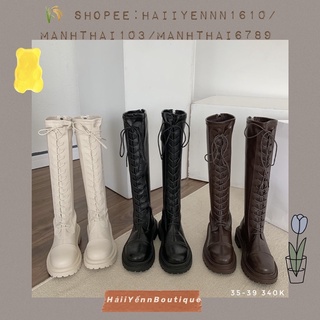 ORDER Giày boots nữ cao cổ ulzzang phong cách Hàn Quốc