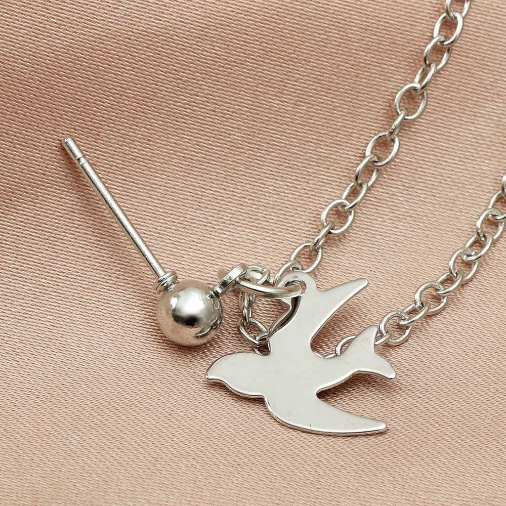 Bông Tai Dạng Kẹp Hình Rắn Và Ngôi Sao Bằng Hợp Kim Thiết Kế Tối Giản Thanh Lịch