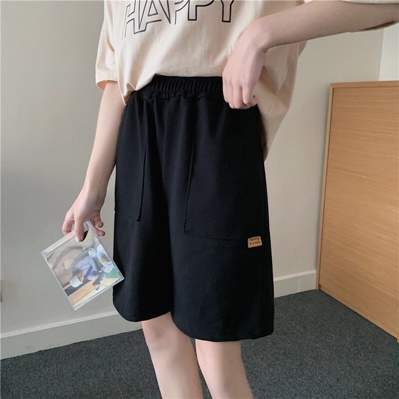 Quần Đùi Ngố Unisex Nam Nữ Túi Vuông Chất Chân Cua Dáng Rộng  Thể Thao Hot Trend