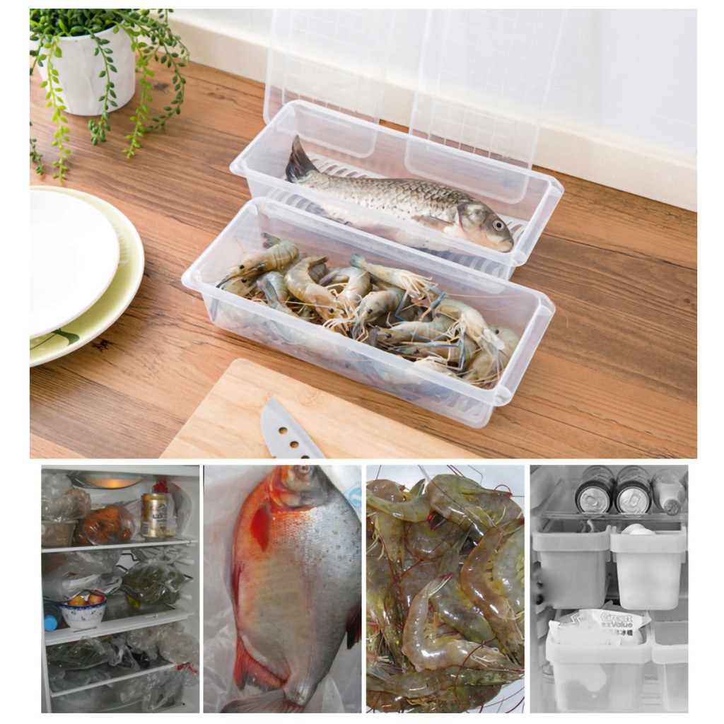 Hộp Đựng Thực Phẩm Tươi Mát Kèm Khay Đựng Thức Ăn Để Tủ Lạnh