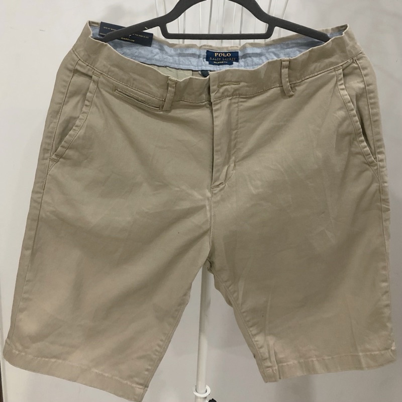Quần short kaki nam thương hiệu POLO màu beige