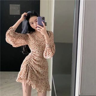 Đầm hoa đuôi cá dây rút có bigsize